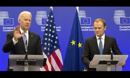 joe biden en bruselas Biden discute conflicto ucraniano en Bruselas